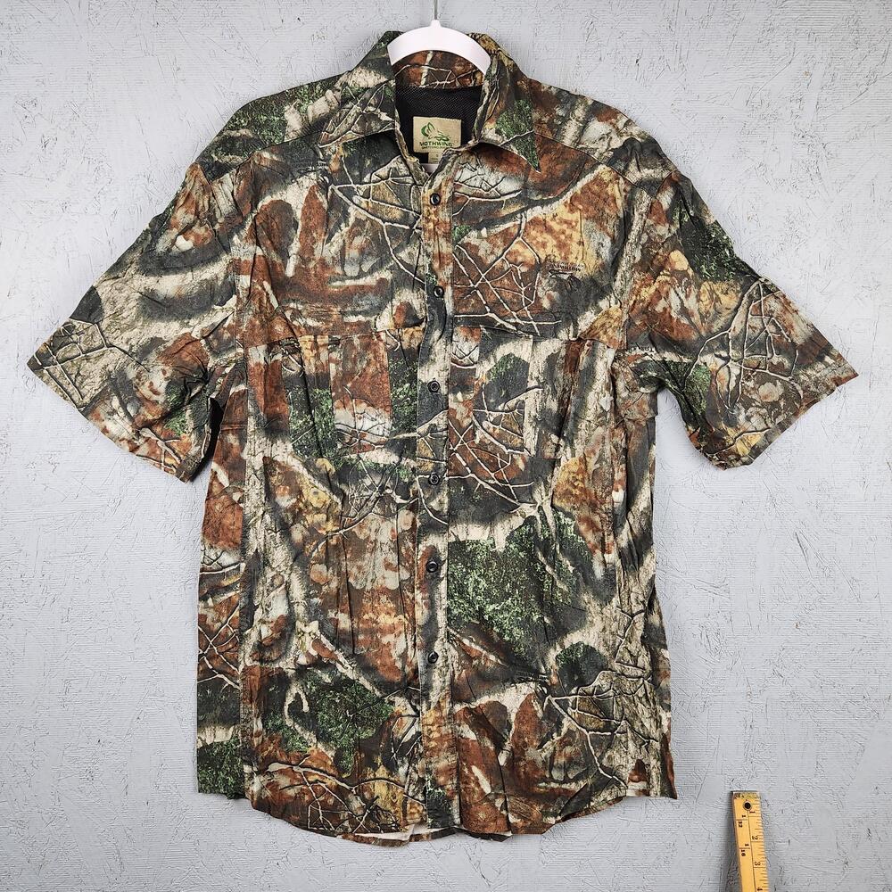 Mothwing Shirt Mens Small Camo Hunting Vented Mountain Mimicry 2.0 Lightweight